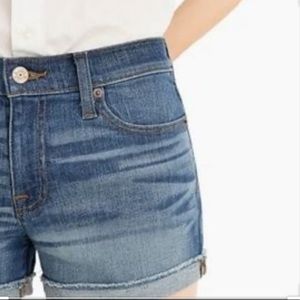 J.Crew Stretch Cuffed Hem Jean Shorts